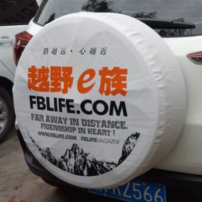 tire protection cover, thickened | Spare wheel cover - toyota-prado-white-offroad-e-race