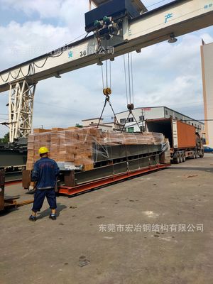 廣東鋼結構廠家加工出口鋼結構廠房 按圖制作 出國安裝鋼結構廠房
