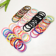 Wholesale two-yuan store fine caterpillar colorful Korean phone string hair tie elastic bracelet street stall head accessory wholesale