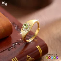 Популярное ретро-кольцо Xiaohongshu из натурального кристаллического камня, высококачественное кольцо из стерлингового серебра 925 пробы в античном стиле с матовой отделкой