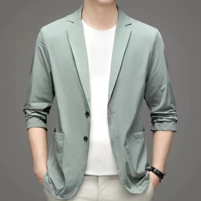 Summer Lightweight Classic Suit Jacket, Men's Plus Size, Sun-Protection, High-Quality Style