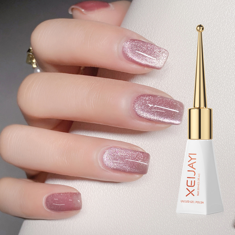 Cameo Brown Crystal cat eye Nail Polish glue 2023 new internet popular color nail beauty shop dedicated