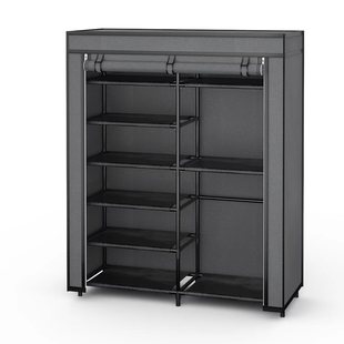 Amazon popular simple double-row combination cloth cover shoe rack dustproof storage shoe cabinet seven-layer small shoe rack storage shoe cabinet