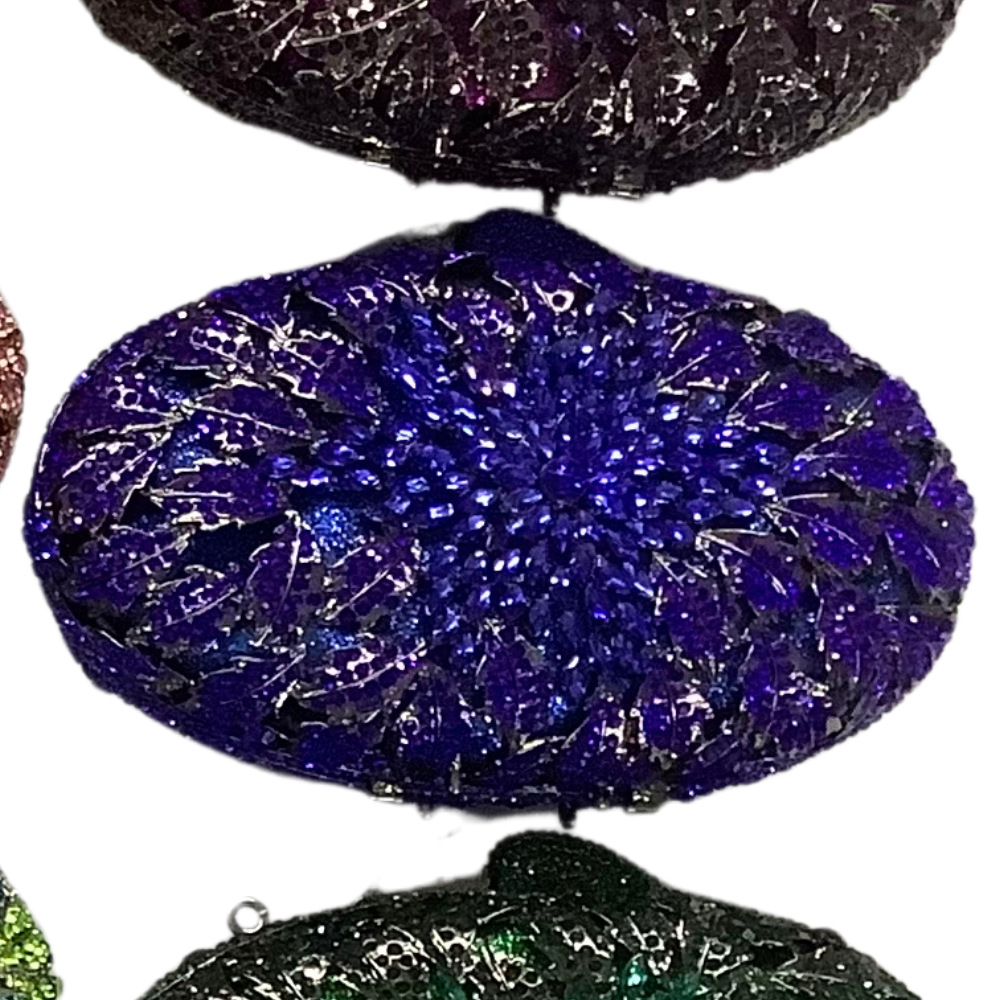Bolsa de fábrica directa de diamantes transfronterizos bolsas de cristal de diamantes coloridas bolsas de cena vestidos bolsas de mano de mujer