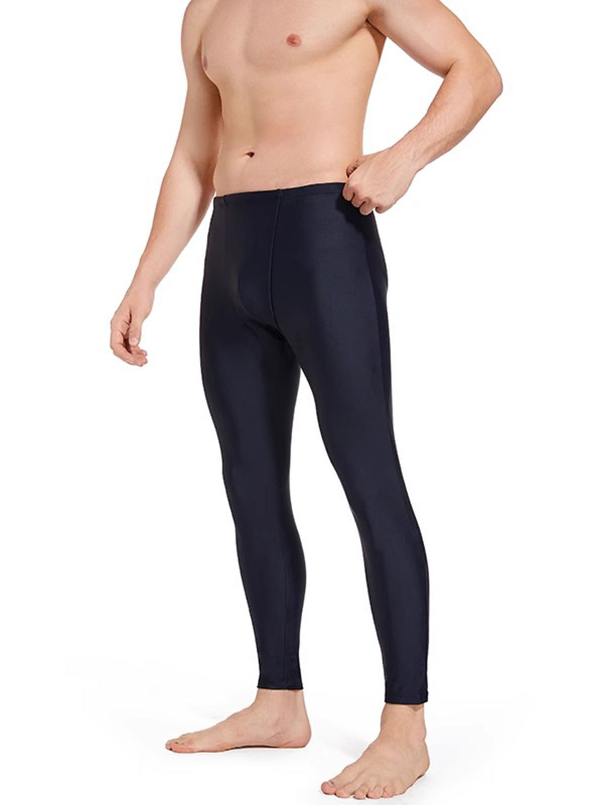 Bañador largo, bañador, traje de baño de nueve puntos de piernas largas para hombres y mujeres, protector solar de gran tamaño, traje de baño de snorkel cálido, estilo profesional de buceo