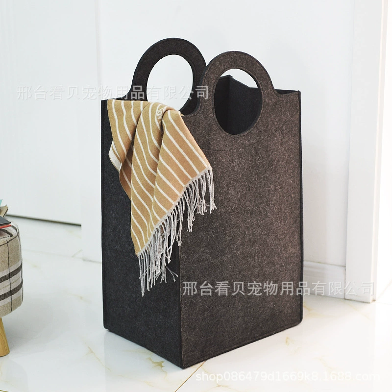 Трансграничная утолщенная войлочная переносная корзина для белья домашняя Складная Большая емкость ведро для хранения игрушек корзина для хранения белья