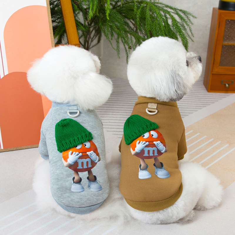 Autumn and Winter Warm Pet Hoodie for Small and Medium-Sized Dogs Like Teddy, Bichon, Pomeranian, Schnauzer, and Cats, Universal with a Hood