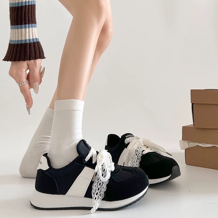 2025 nuevo otoño gran hermoso ballet zapatos deportivos casuales de mujer con suela gruesa cabeza redonda no zapatos Gump