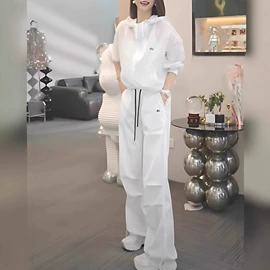 时尚休闲套装;女式卫衣;大码休闲套装