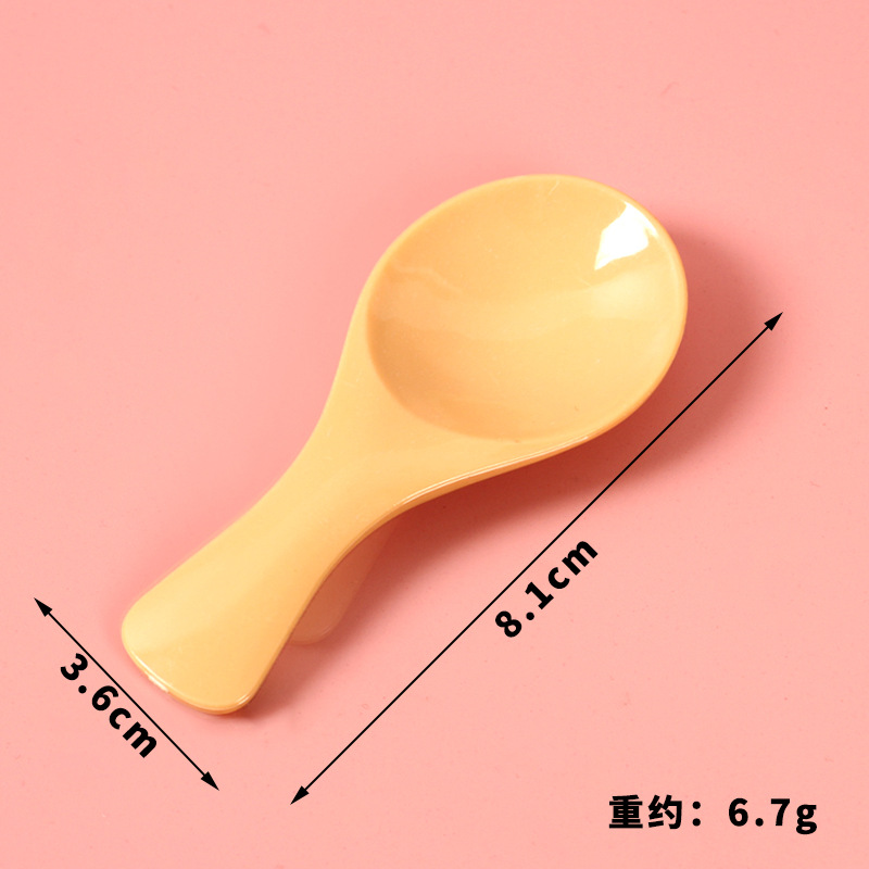 ABS simulación cuchara modelo DIY divertido hecho a mano comida y juego vajilla muñeca casa comida decoración simulación cuchara juguete