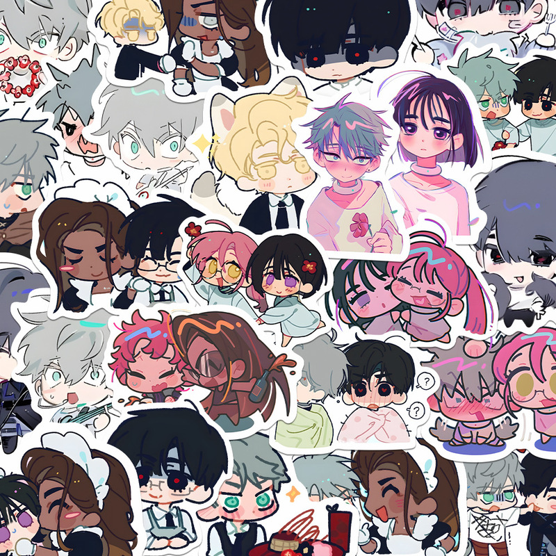 160 Popular Special-Shaped Stage Alien Stage Cute Stickers Ivanq Version DIY Mobile Phone Case Waterproof Stickers