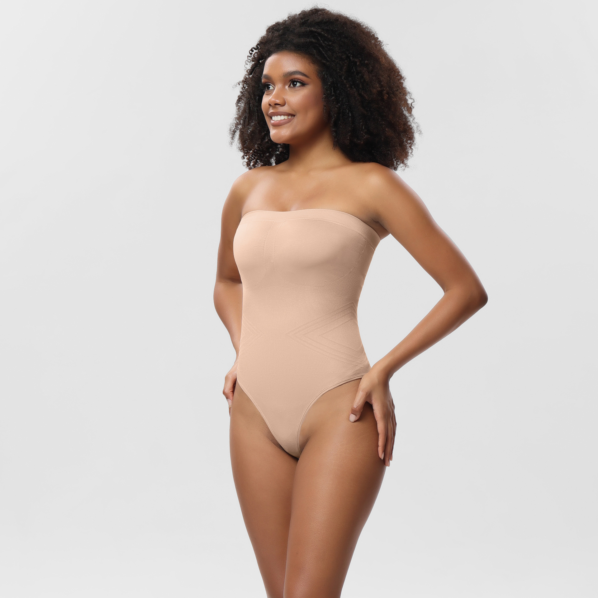 147g Weight Sleeveless Sleeve Length Shaping Underwear Lingerie Type Shorts Pants Length Solid Color Gather Shaping Underwear