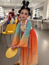 儿童执镜佣表演服女童汉服襦裙汉唐装演出服中国风古典舞服装