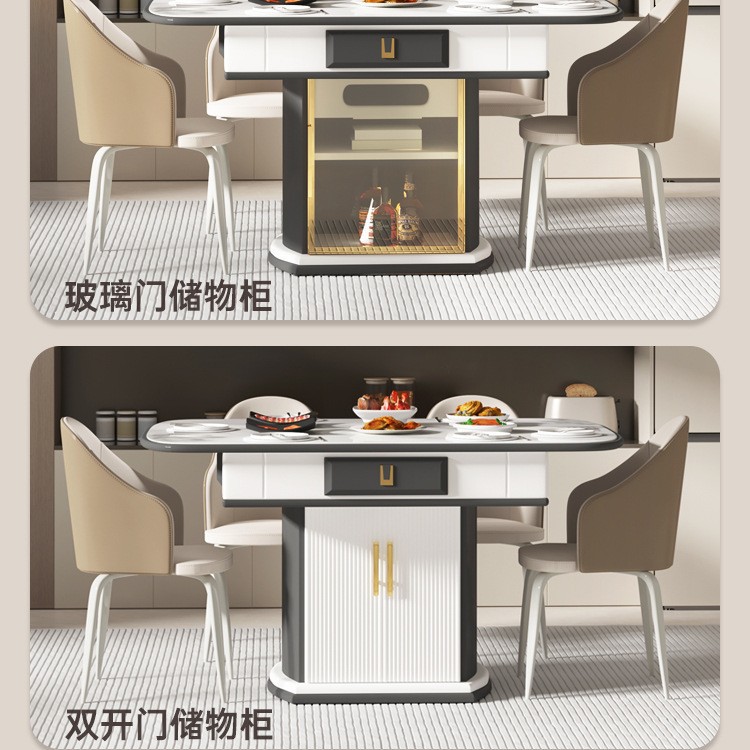 Mesa de mahjong, mesa de comedor, máquina de mahjong automática de doble propósito, bajo, hogar con cocina de inducción, tabla de cortar caliente, forma ovalada, multifuncional