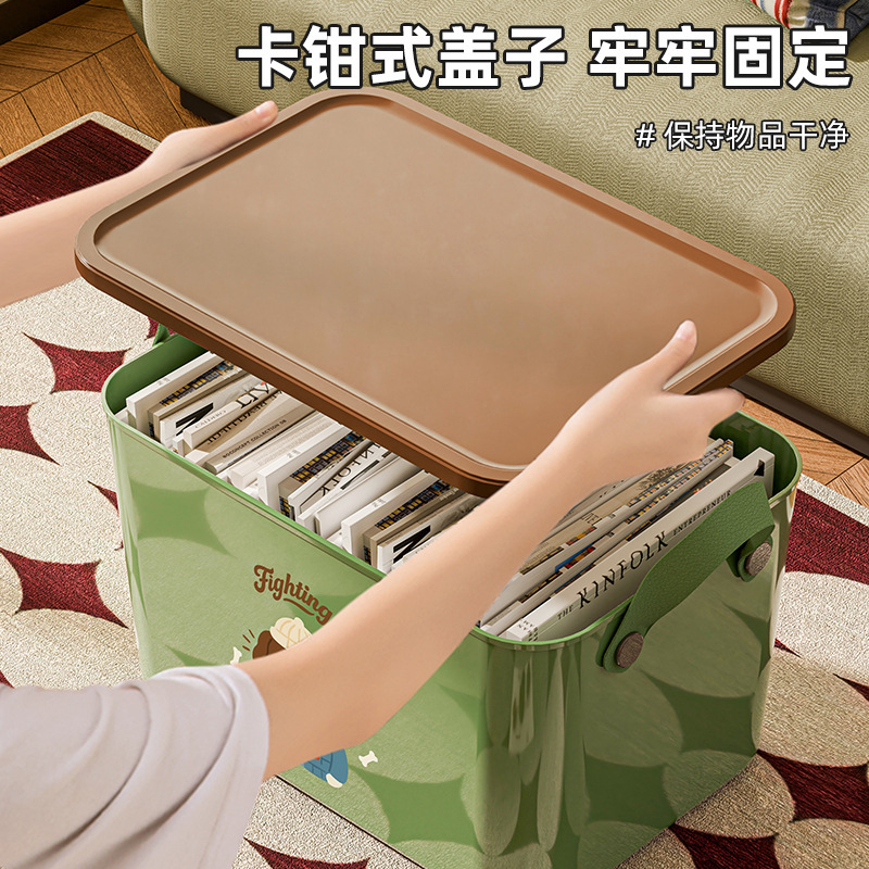 Patente de dibujos animados con cubierta de caja de almacenamiento dormitorio caja de almacenamiento de artículos diversos juguetes bocadillos