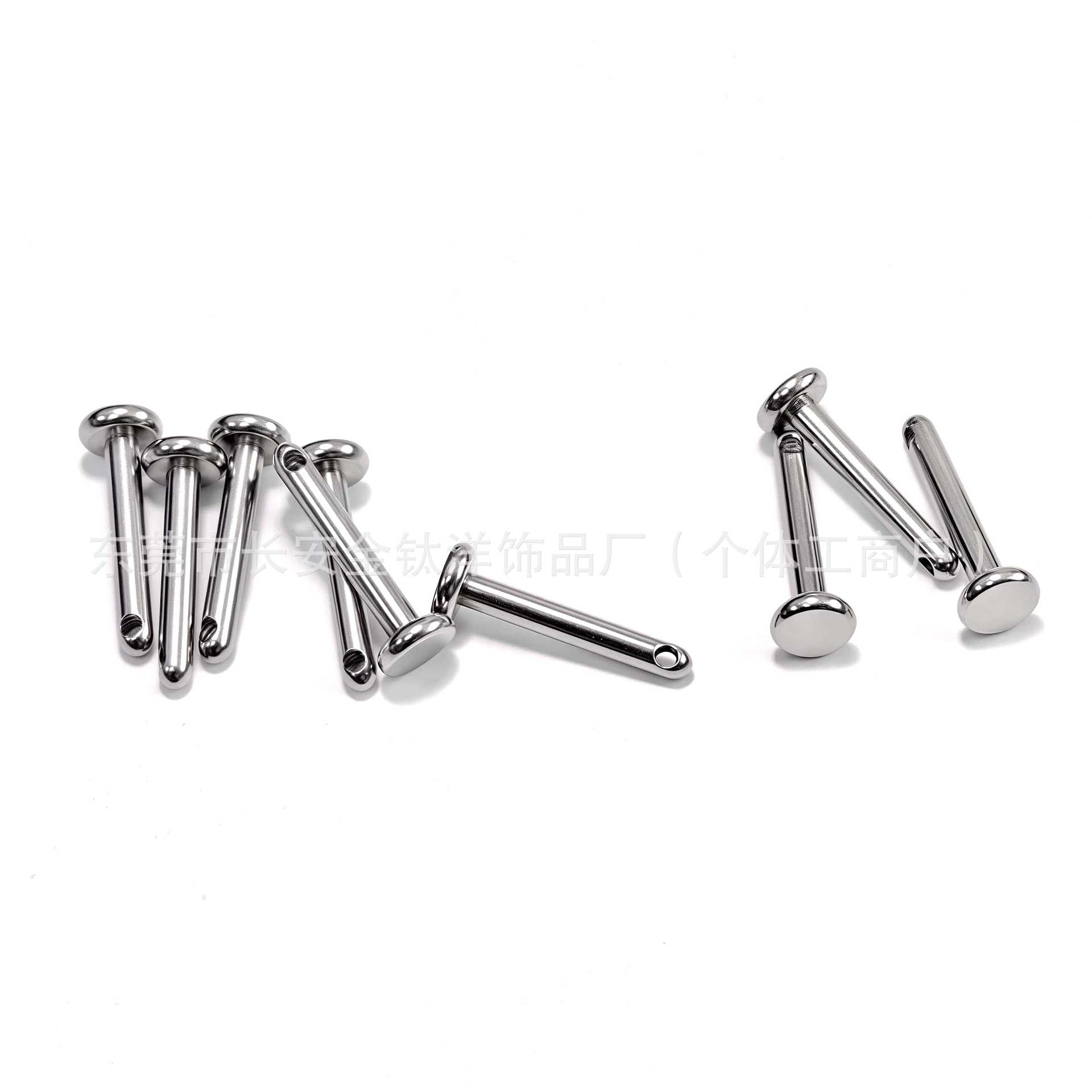 F136 Titanium Side Hole Internal Thread Base 0.9mm Tooth Ear Stud Lip Stud Body Piercing Jewelry detail image 7