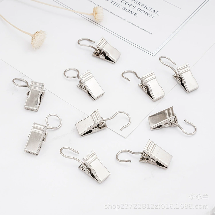 Новый клип Open Clip Silver Clip Зажим для занавесок Зажим для банного полотенца (Бесплатная доставка)