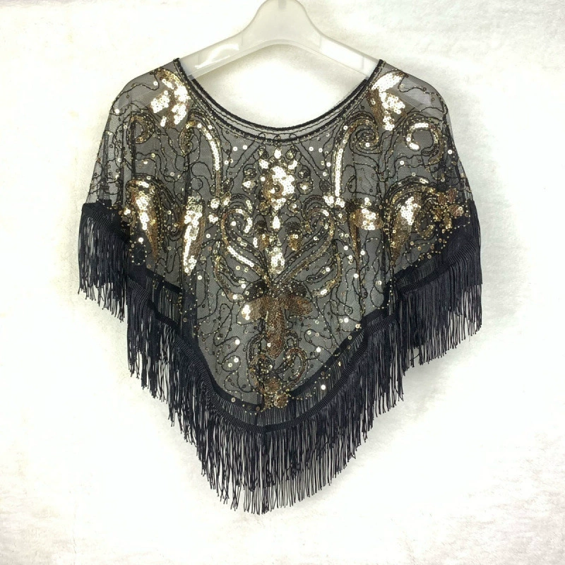 Платье-сарафан танцевальная накидка, тренч, ногтевые sequins, солнцезащитная одежда, Oversize