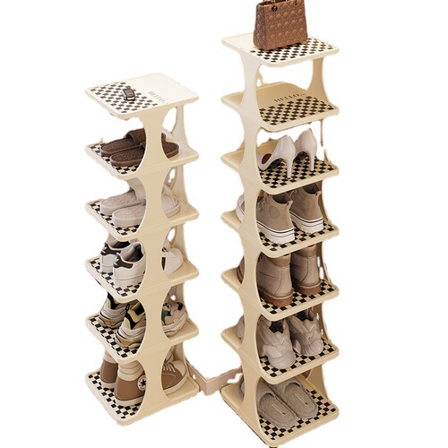 Simple shoe rack for home doorway, small dormitory shoe cabinet for rental, strong and durable multi-layer dust-proof shoe rack