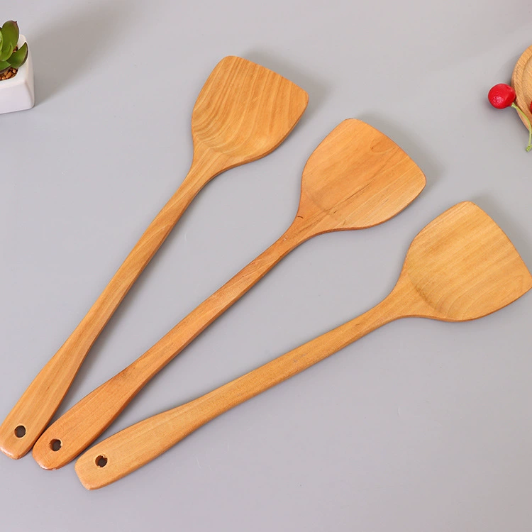 Wooden shovel, pipe from natural wood, 39cm, wholesale