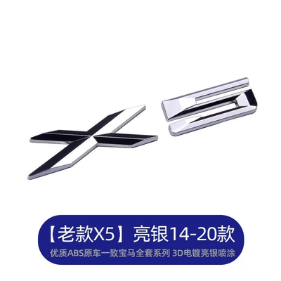 Car logo, and Gt Series Tailgate Lettering, X1 - old-model-x5-silver