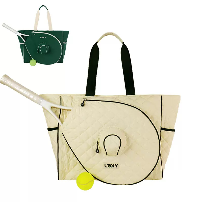 网球包定制源头工厂轻便单肩托特手提包运动斜挎包羽毛球包球拍袋