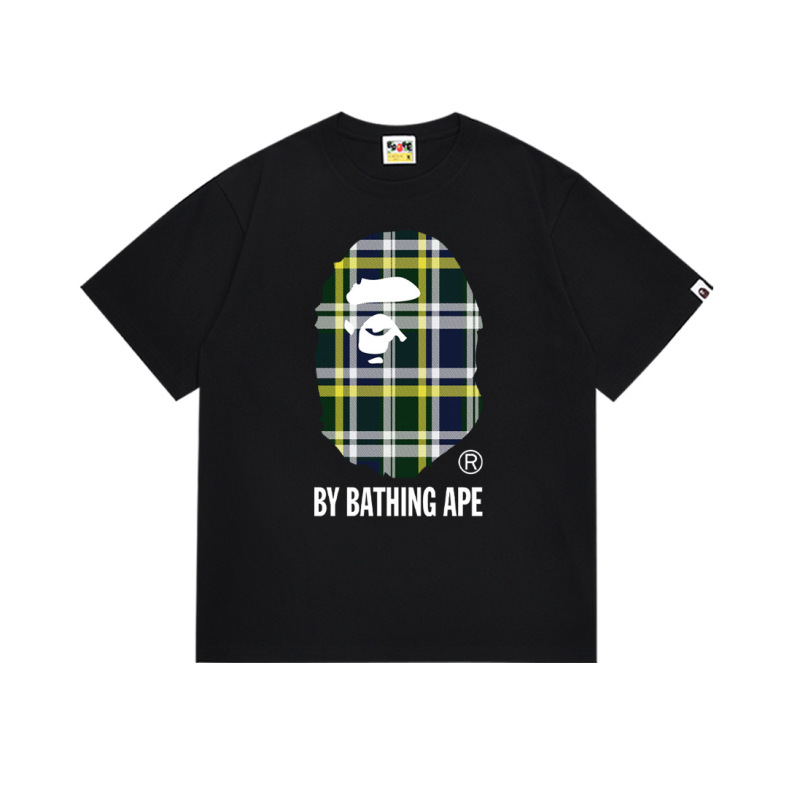 国境を越えた売れ筋BAPE X Miami International MIAMIジョイント漫画男女同型半袖スポーツTシャツトレンディブランド|undefined