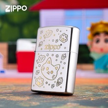 zippo打火机正品 甜心小猫官方防风煤油打火机送男生生日七夕礼物