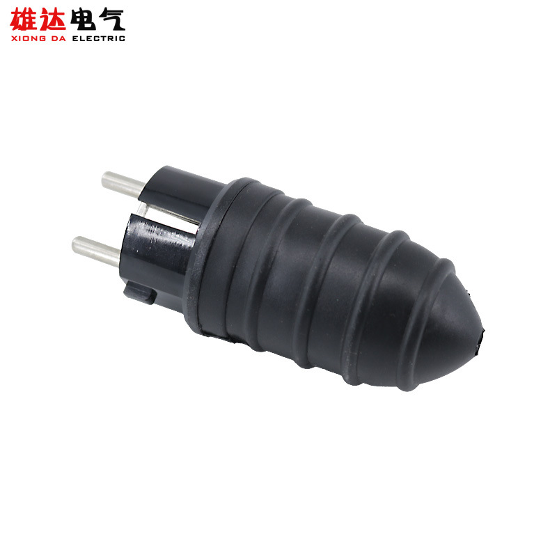 IP44/55德式防水插头 德标 欧标塑胶接线工业公插 欧规装配式插头