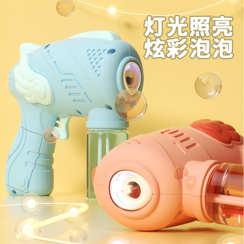 Hot en línea para niños máquina de burbujas automática de gran capacidad no fugas de agua juguetes de mano para niños soplando burbujas de agua