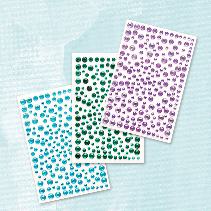 Explosions in stock acrylic flash diamond star self-adhesive diamond stickers DIY multi-size facial makeup diamond stickers