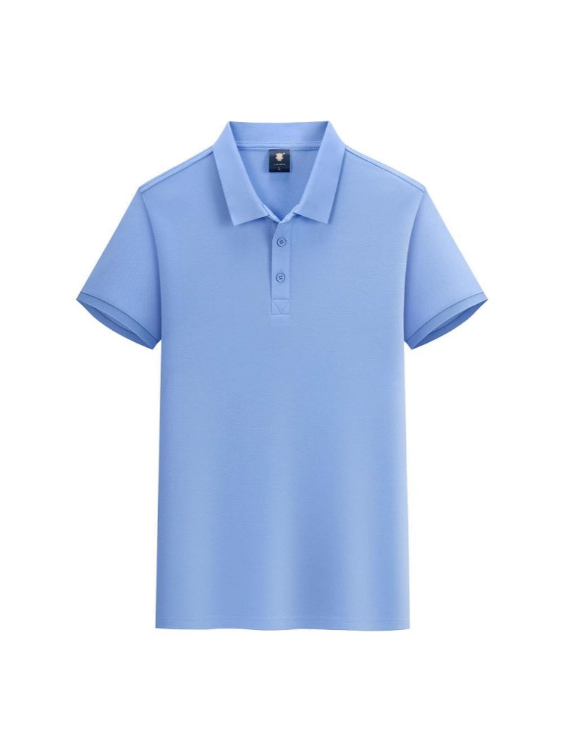 210G algodón peinado solapa polo impresión de verano personalizado camiseta publicitaria ropa de trabajo de hombres y mujeres mangas cortas