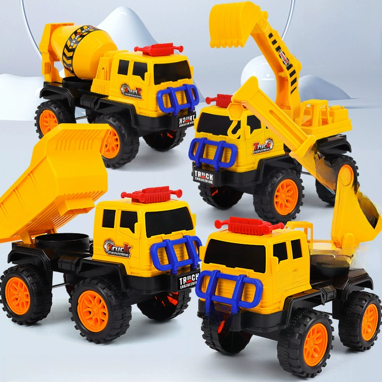 Realistic big inertia excavator, toy car, engineering machine model