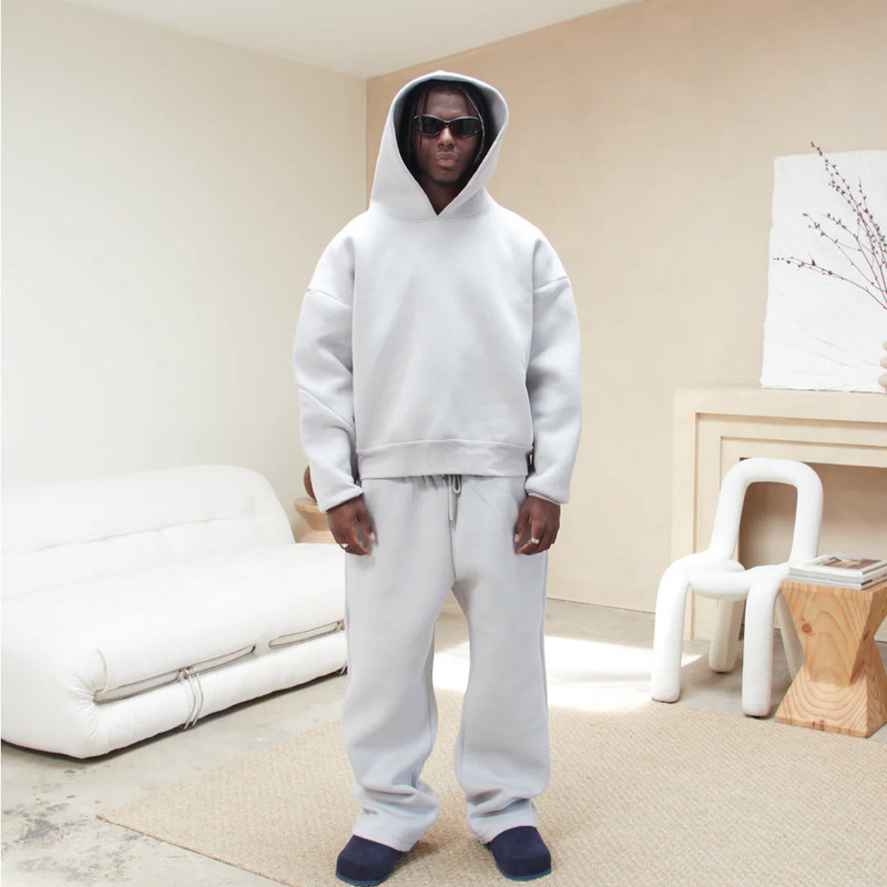 Saint Alexander Tracksuit Cross-Border European and American Air Layer Fluffy Hooded Sweatshirt and Sweatpants Suit Saint Alexander Tracksuit Cross-Border European and American Air Layer Fluffy Hooded Sweatshirt and Sweatpants Suit