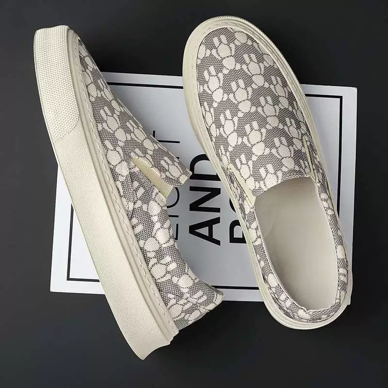 Laobei, высококачественная тканевая обувь, мужские летние дышащие повседневные спортивные кроссовки, модная парусиновая обувь для ленивой работы на одной ноге