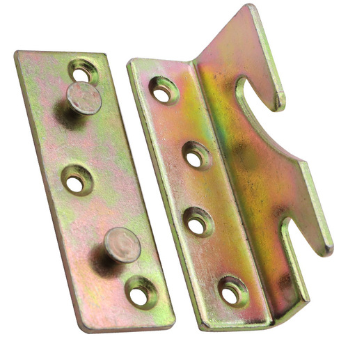 Bed hinge bed latch buckle furniture invisible bed heavy-duty bed hanging connector screw hanging buckle bed hinge bed hinge