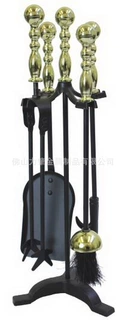 金色手柄四件套壁炉工具Fireplace Tools Set/壁炉配件火炉工具