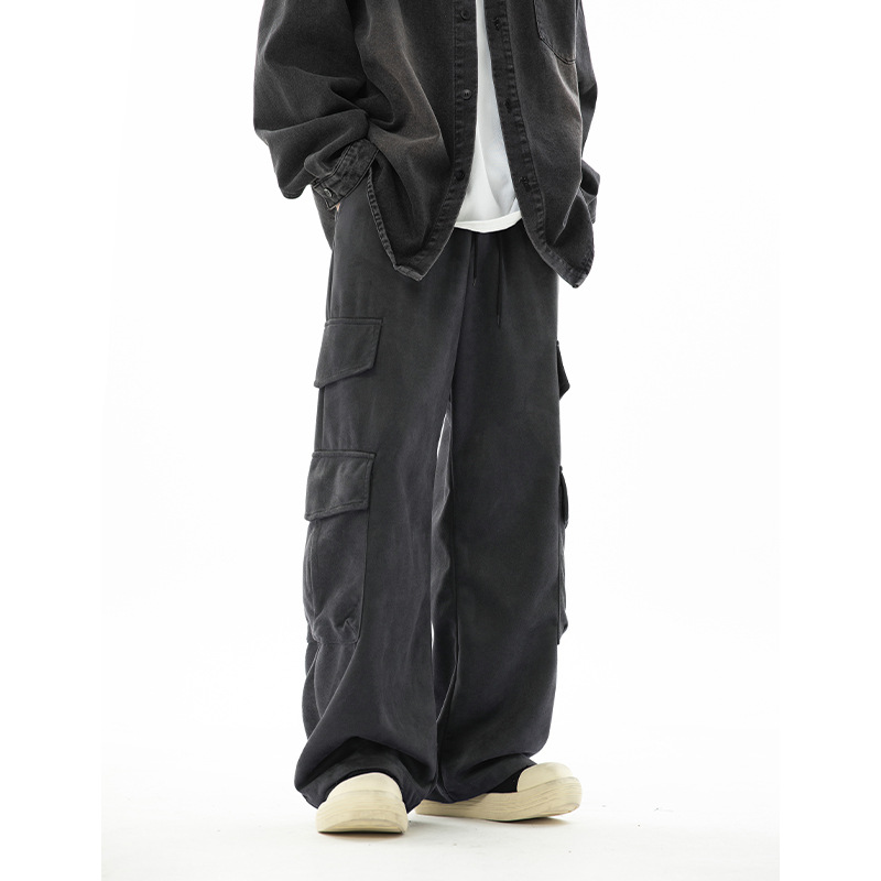 Velvet three dimensional casual trousers