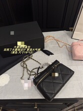 新款迷你饭盒包牛皮盒子菱格链条斜挎单肩女包小香