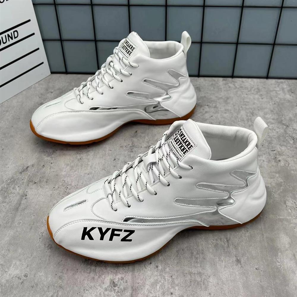 2024 Primavera Versatile High Top Trendy Casual con elevata altezza interna Borsa moda papà Suola Scarpe da uomo_voghion.com