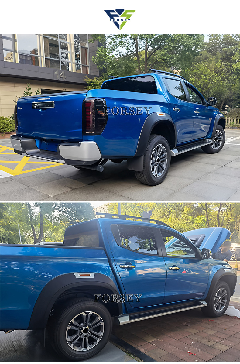 Suitable for 19-23 Mitsubishi Triton L200 body kit, anti-scratch mudguard decorative parts with lights and wheel arches
