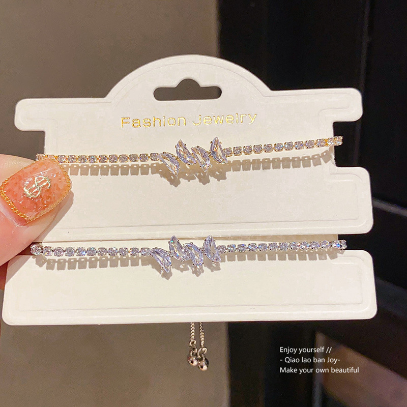 Zircon Butterfly Pull-Out Bracelet Women's Personalized Exquisite Fashion Design Bracelet Light Luxury High-End Bracelet Wholesale