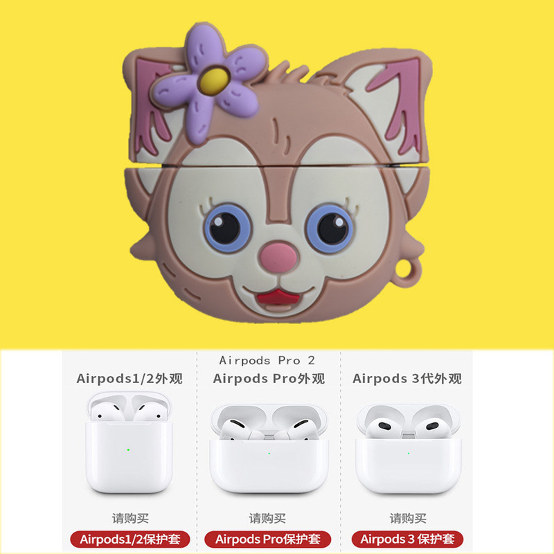 Airpods 4 ヘッドフォンケース Apple airpods pro2/3/1 ヘッドフォンケース新しい漫画保護カバー|undefined