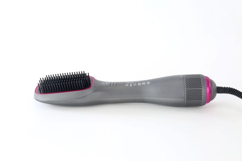 国境を越えた新型電動三合一ヘアドライヤー熱風櫛美容ヘアドライヤー櫛ヘアアイロン|undefined