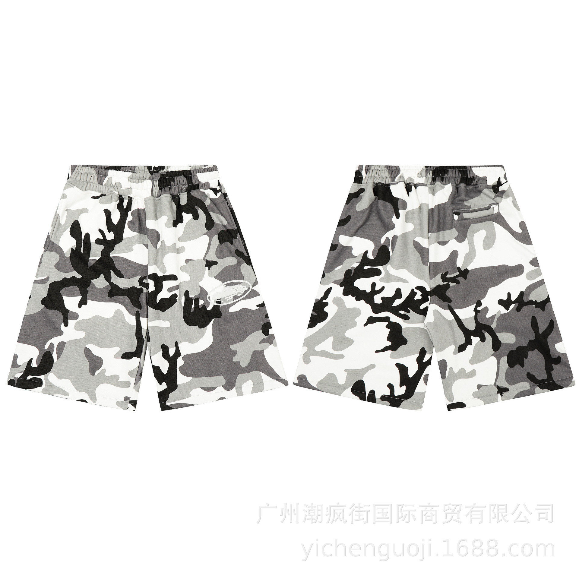 Pantalones cortos Alcatraz con estampado de barco, jeans Cortez, estilo hip-hop, skate, casual, marca de moda.