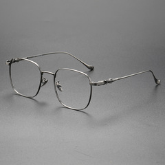 超輕純鈦近視眼鏡框男網紅同款防藍光平光丹陽眼鏡架批發121215