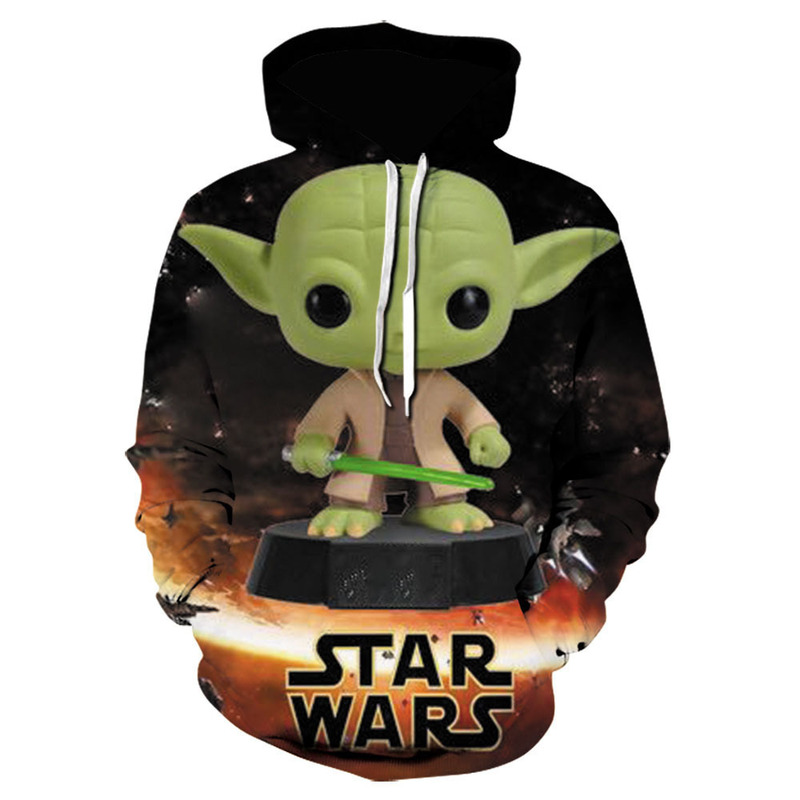 AliExpress wish cross-border new star wars 3D digital printed hoodie men's hoodie wholesale
