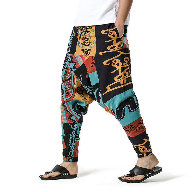 men's and women's foreign trade Harun yoga pants loose bohemian pants hanging pants moth pants 30