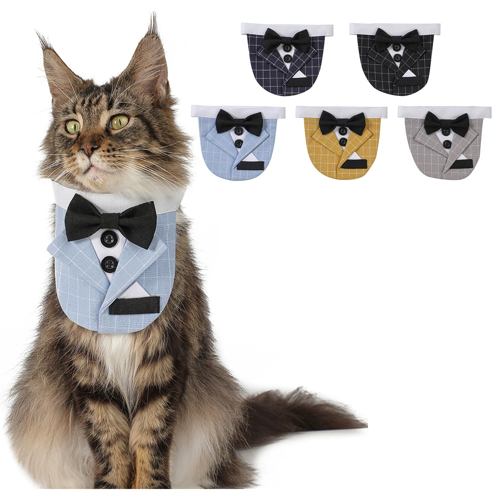 Tanpopo клетчатый костюм в полоску для домашних животных Треугольное полотенце полотенце для больших и маленьких собак кошачье полотенце для собак