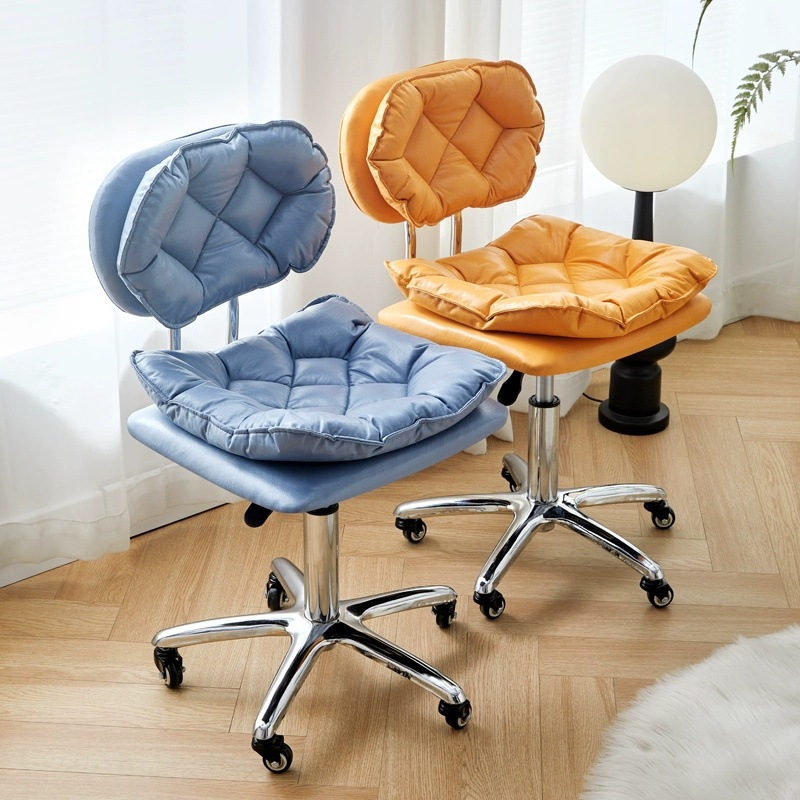 Nail Salon Chair with Adjustable Backrest and Swivel Function, Manicurist Chair, Bar Stool, Computer Chair, Office Chair